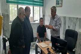 بازدید از پایگاه انتقال خون شهرستان آستارا جهت بررسی استانداردهای بهداشتی